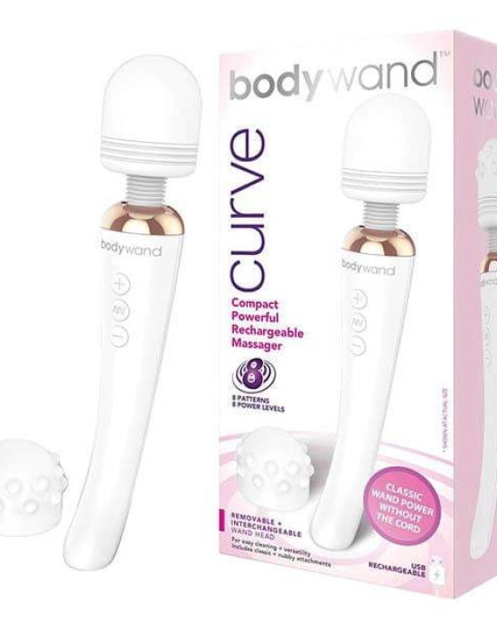 Bodywand Curve - White USB Rechargeable Massager Wand