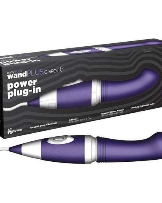 Bodywand Plus G-Spot 8 - Purple Mains Powered Massager Wand