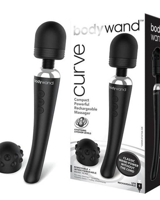 Bodywand Curve - Black Rechargeable Massager Wand