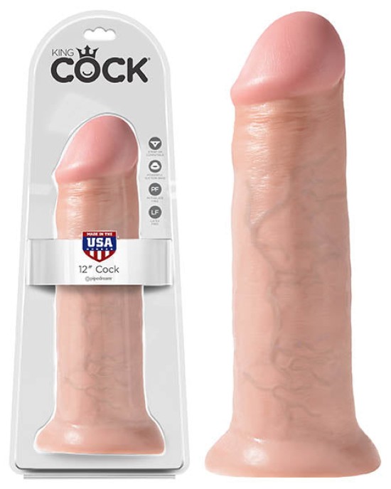 King Cock Flesh 12 Inch Realistic Dong