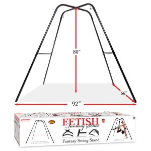 Fetish Fantasy Series Fantasy Swing Stand - Black Swing Stand (No Swing Included)