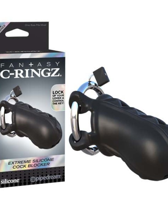 Fantasy C Ringz Extreme Silicone Black Cock Cage