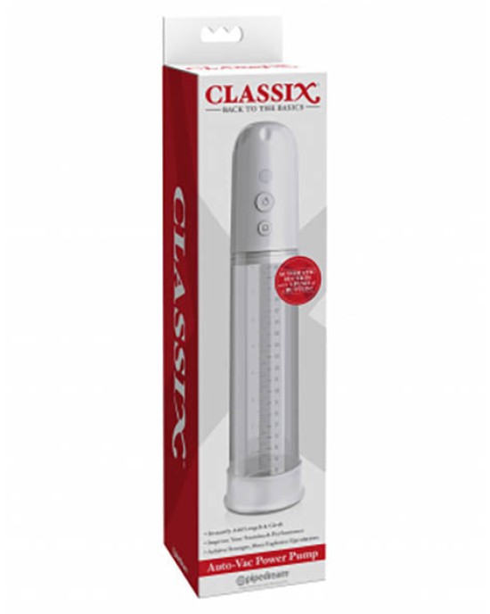 Classix Auto-Vac White Penis Power Pump