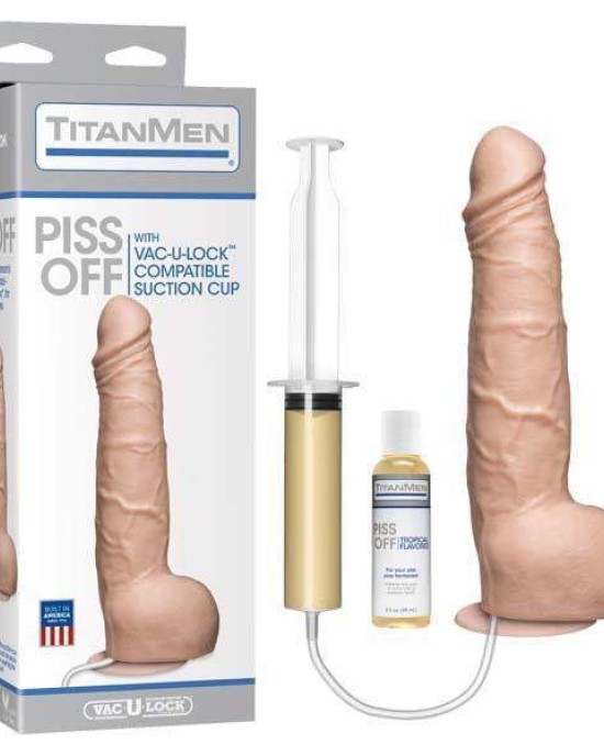 Titanmen Flesh 10 Inch Pissing Dong With Suction Cup