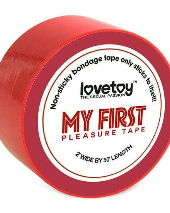 My First Pleasure Bondage Tape - Red 15mtr