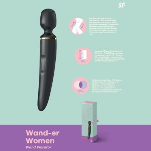 Satisfyer Wand-er Woman Vibrating Wand - Black