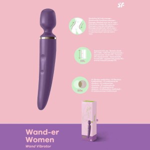 Satisfyer Wand-er Woman Vibrating Wand - Purple