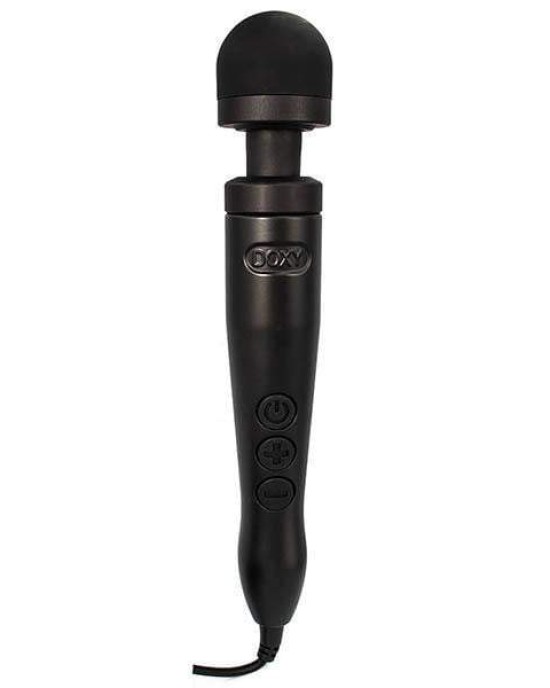 Doxy 3 Die Cast Matte Black Metal Massager Wand