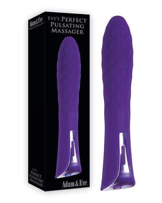 Adam & Eve Perfect Pulsating Massager Vibrator - Purple