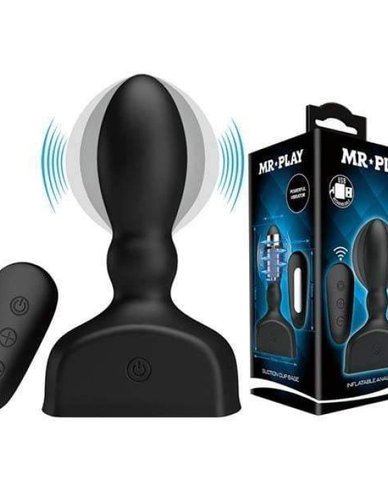 MR PLAY Inflatable Anal Butt Plug With Wireless Remote