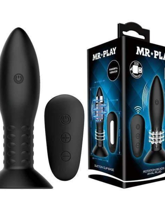 MR PLAY Rotation Beads Anal Butt Plug