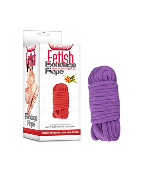 Fetish Bondage Purple Rope - 10mtrs