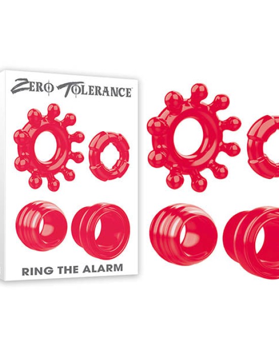 Zero Tolerance Ring Alarm Red Cock Rings