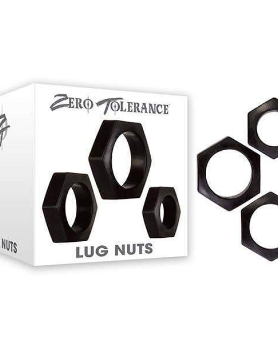 Zero Tolerance Lug Nuts Black Cock Rings