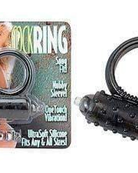 Black Vibrating Cock Ring