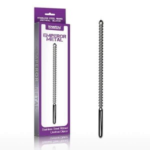 Emperor Stainless Steel Ribbed Urethral Dilator