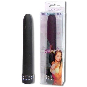 Seven Creations Diamond Silk Black Vibrator