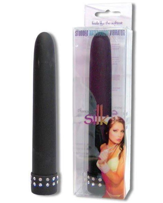 Seven Creations Diamond Silk Black Vibrator