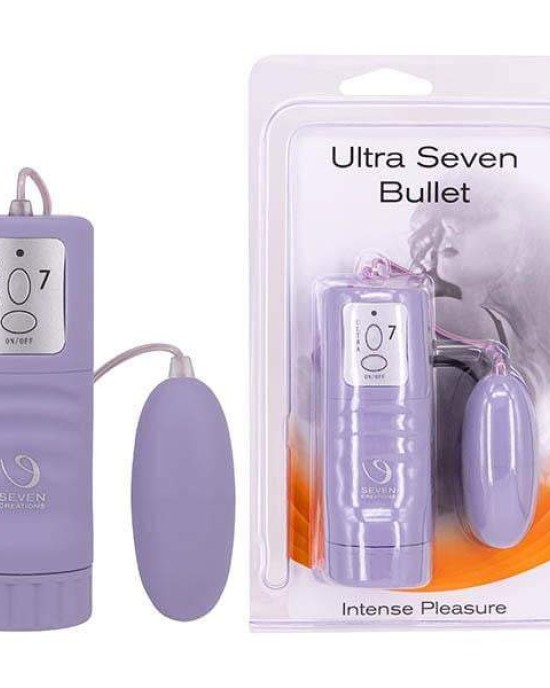 Seven Creations Vibrating Ultra 7 Bullet - Purple