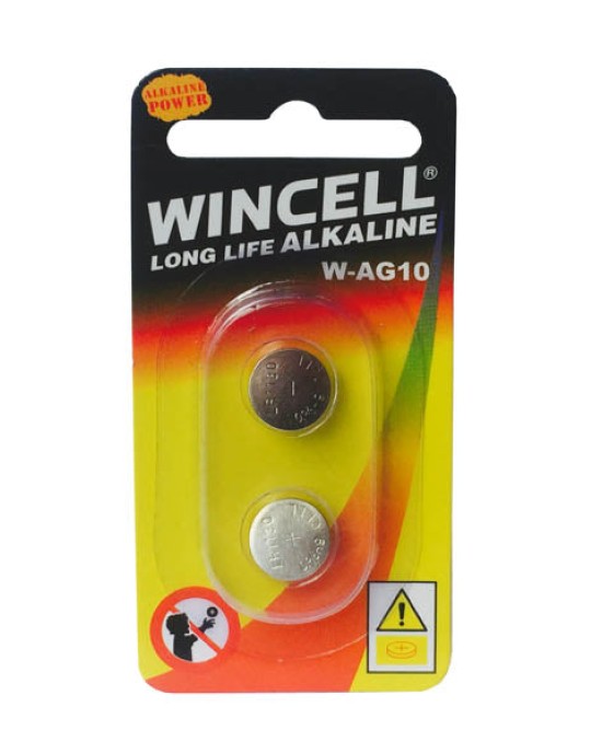 Wincell AG10 Alkaline Battery - 2 Pack