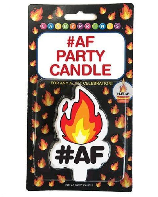 Lit #AF Party Candle