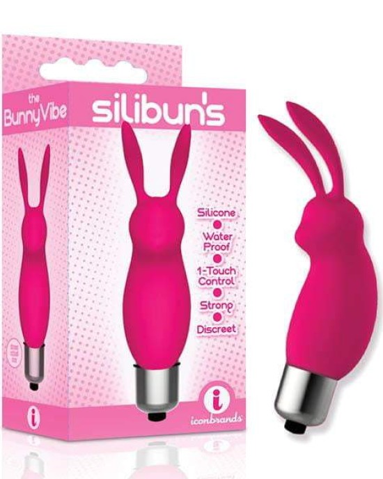 9's Silibuns Silicone Pink Bunny Bullet