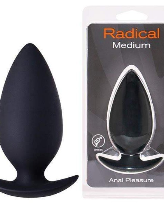 Seven Creations Radical Black Medium Butt Plug