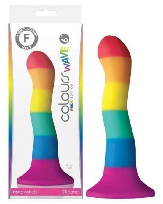 Colours Pride Edition - 6 Inch Wave Rainbow Dong