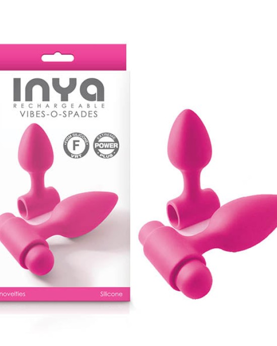 INYA Vibes-O-Spades - Pink Vibrating Butt Plugs Set