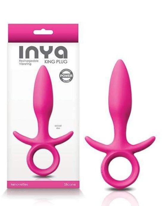 INYA King - Pink Small Rechargeable Butt Plug