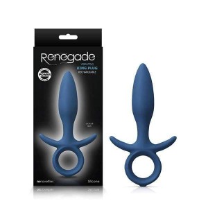 Renegade King Blue Small Vibrating Butt Plug