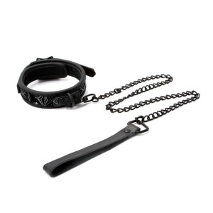 Sinful 1'' Black Adjustable Collar