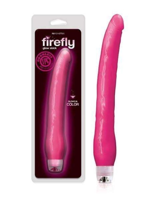 Firefly Glow Stick Glow In Dark Pink 11 Inch Waterproof Vibrator