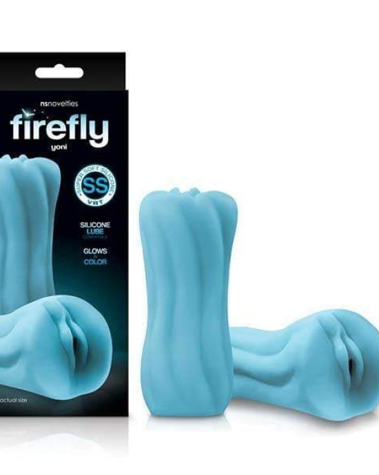 Firefly Yoni Glow in Dark Blue Vagina Stroker