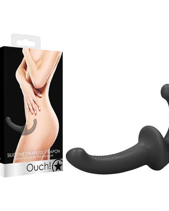 Ouch! Silicone Strapless Black Strapon