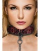 Ouch! Luxury Burgundy Collar with Leash