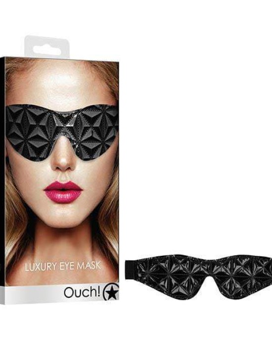 Ouch! Luxury Black Eye Mask