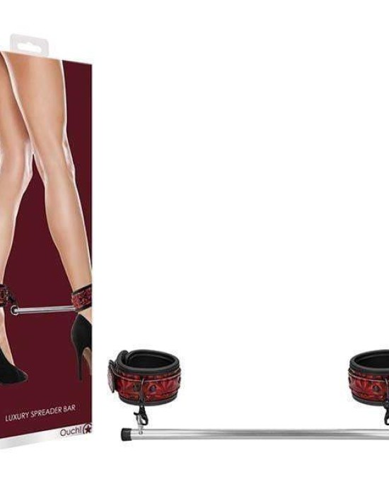 Ouch! Luxury Burgundy Restraint Spreader Bar