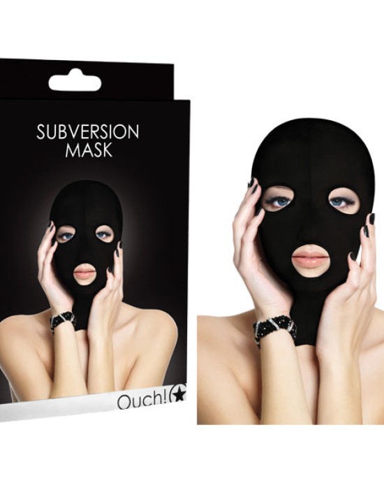 Ouch Subversion Black Hood Mask