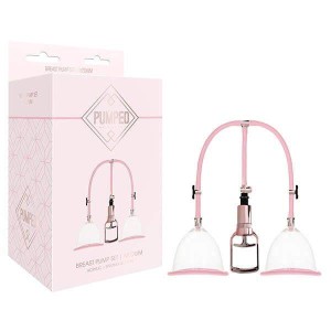 Pumped Medium Breast Pump Set - Rose Pink