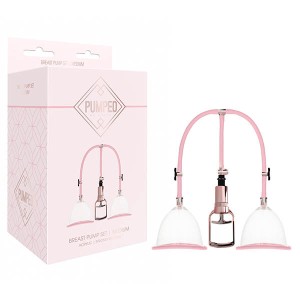 Pumped Medium Breast Pump Set - Rose Pink