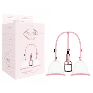 Pumped Large Breast Pump Set - Rose Pink