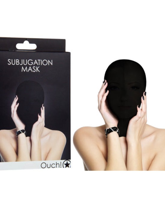 Ouch Subjugation Black Hood Mask