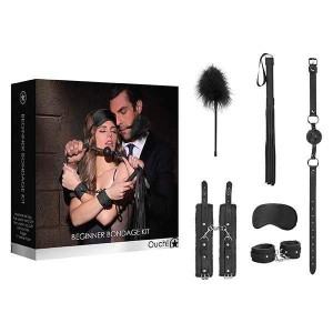 Ouch! Beginners Bondage Kit - Black 5 Piece Set