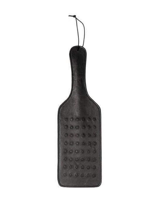 Ouch! Pain Large Vampire Black Saddle Leather Paddle