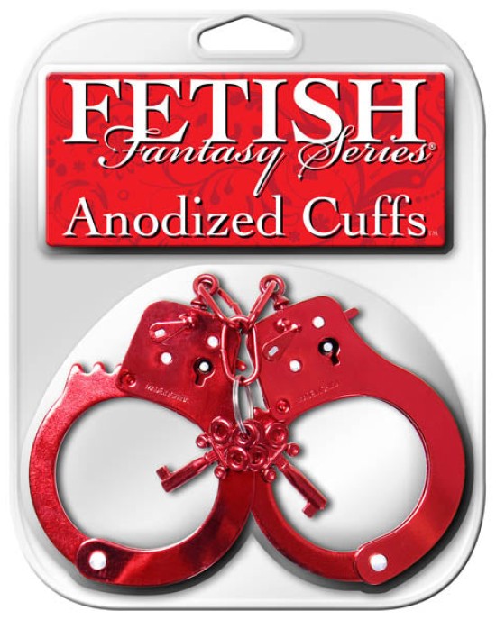 Fetish Fantasy Series Anodized Red Metal Cuff