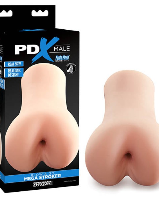 PDX Male Blow & Go Flesh Ass Mega Stroker