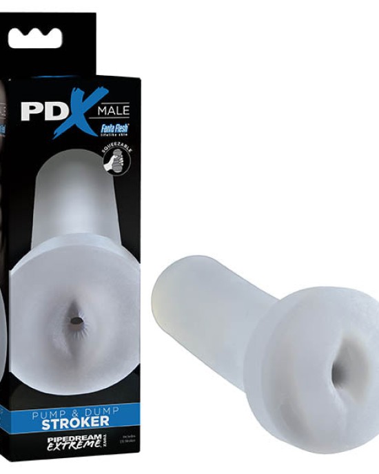 PDX Male Pump & Dump Clear Ass Stroker