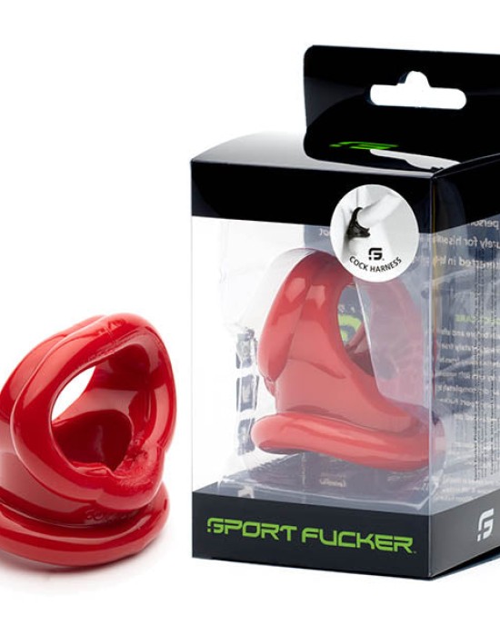 Sport Fucker Red Cock Harness Ring