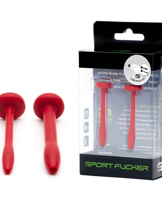 Sport Fucker Red Silicone Urethral Sound Kit